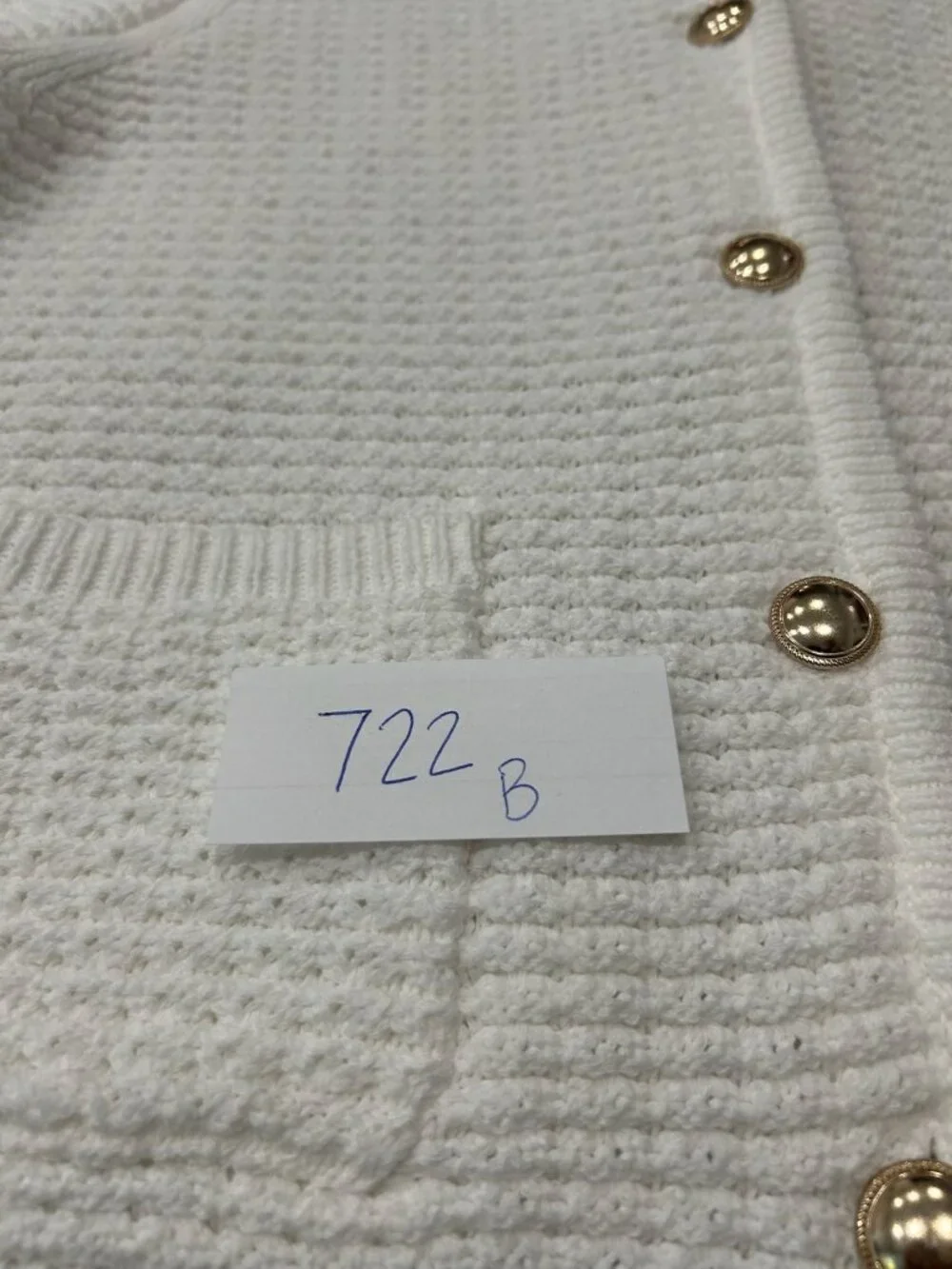 Free Assembly Large White Waffle Knit Short Sleeve Cardigan Cottagecore NWT